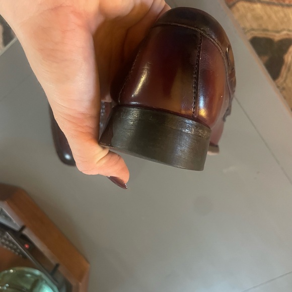 Democracy leather Brown Tassle Loafer Business Casual Shoe Men’s Size 10 -C - Picture 5 of 7